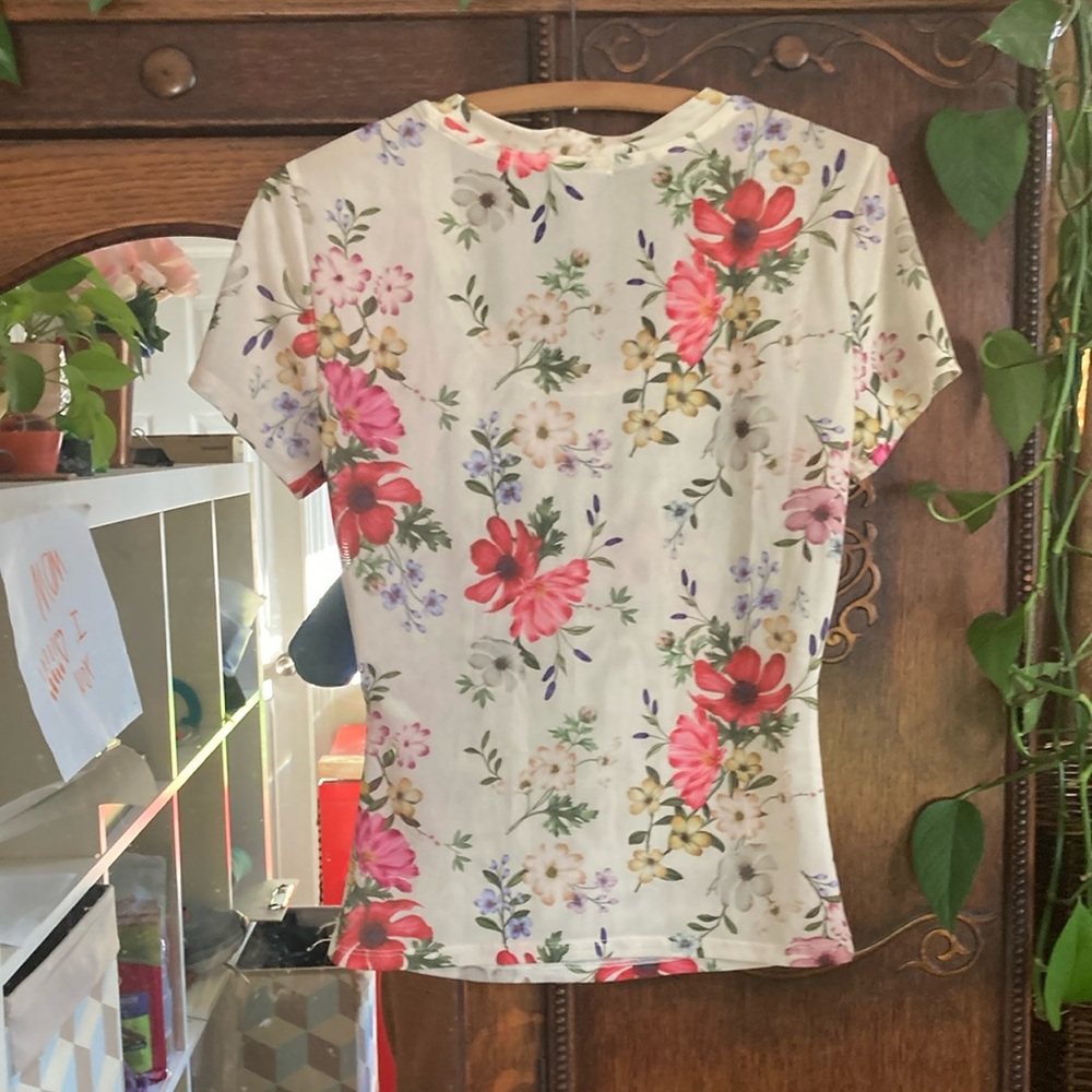 Floral Women's Top Avec Les Filles size small - Picture 7 of 7